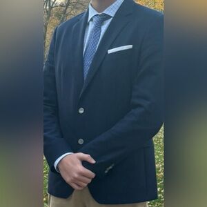44L Hugo Boss Slim Fit Navy Blazer – Italian Fabric